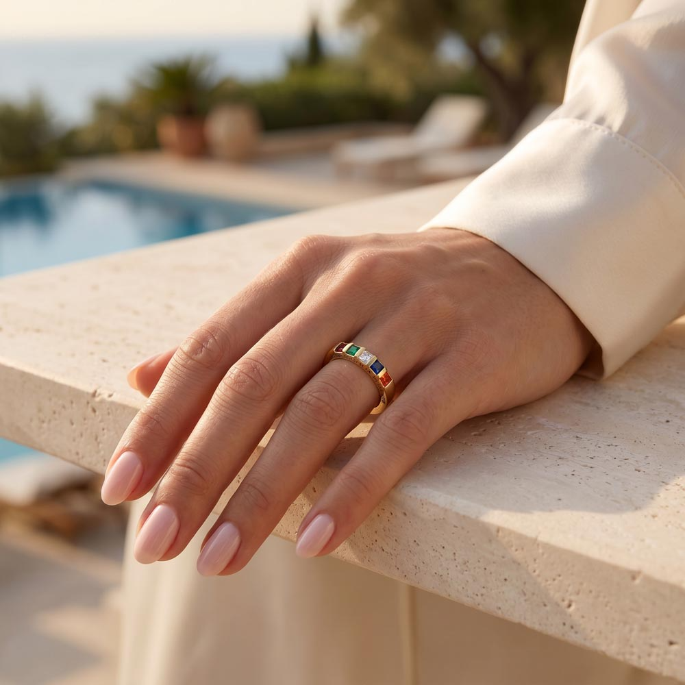 Wrapped Around My Finger Personalized Birthstone Ring | 1–6 Stones