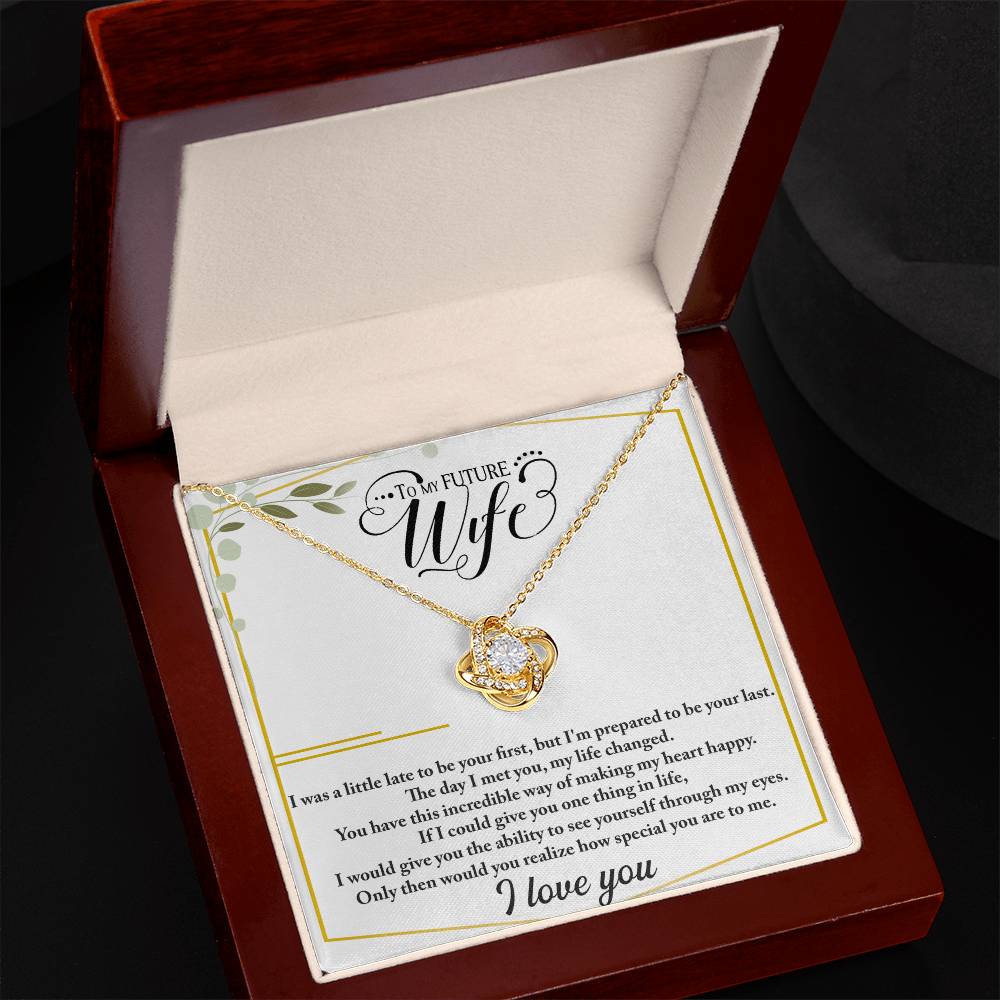 To My Future Wife – Love Knot Necklace | I Choose You, Always