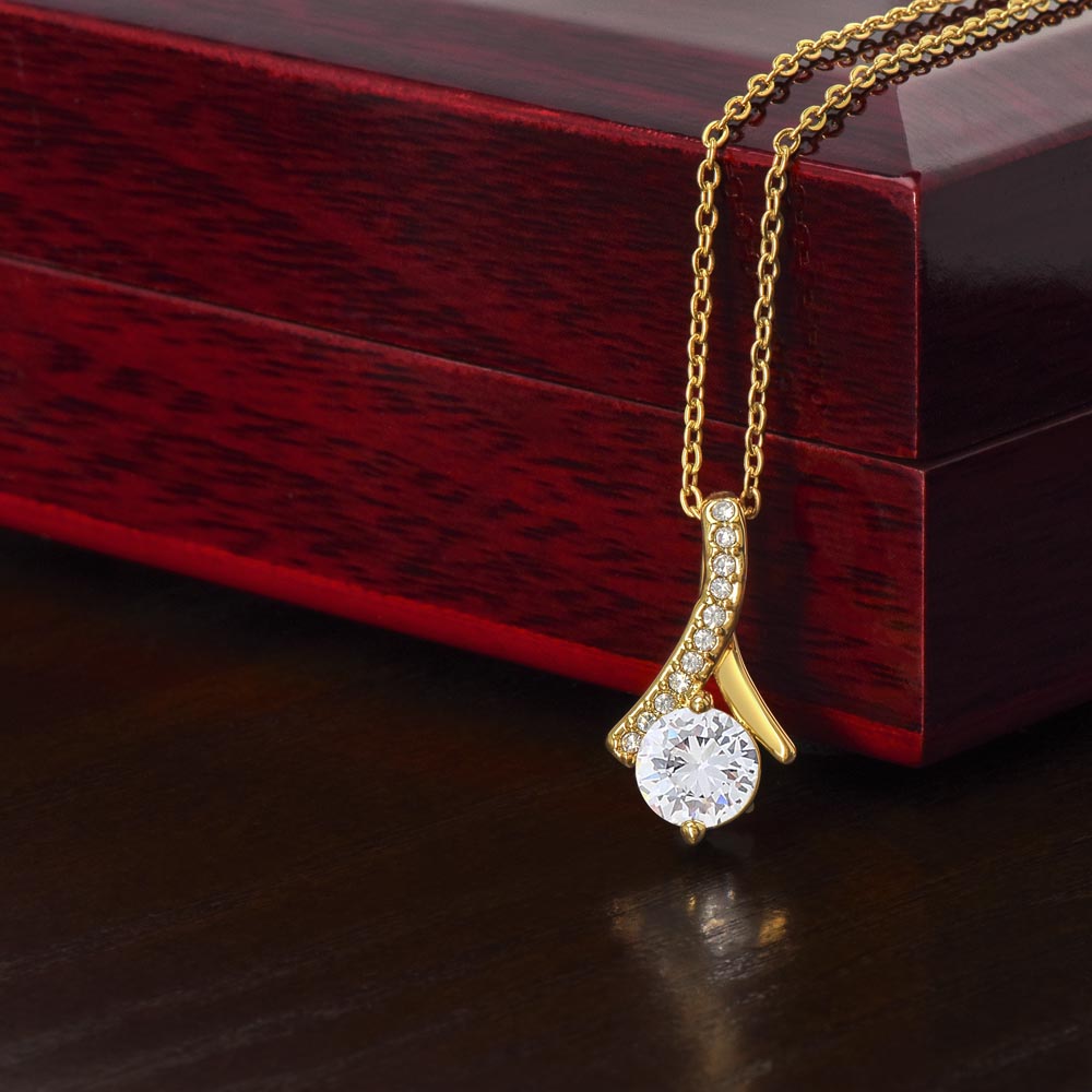 Alluring Beauty Ribbon Necklace | Elegant Gift for Her