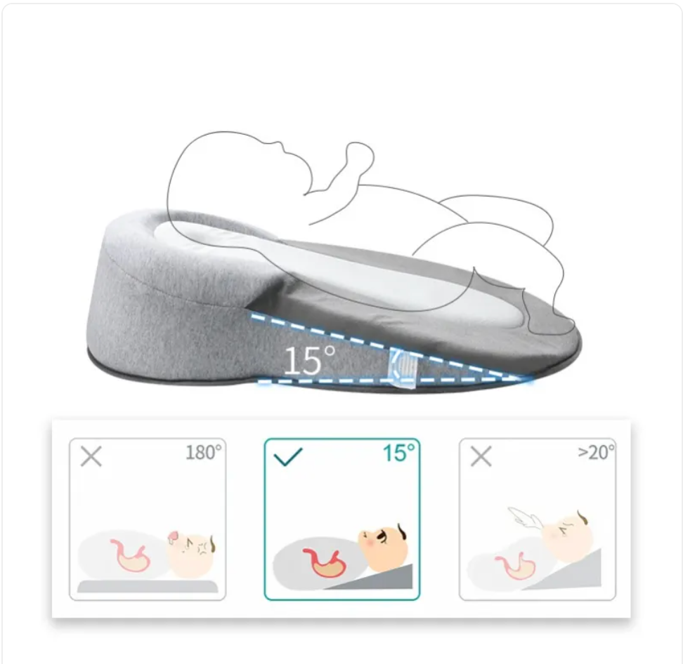 Baby Anti-Spit Up Pillow | Gentle Support for Comfortable Feeding & Rest