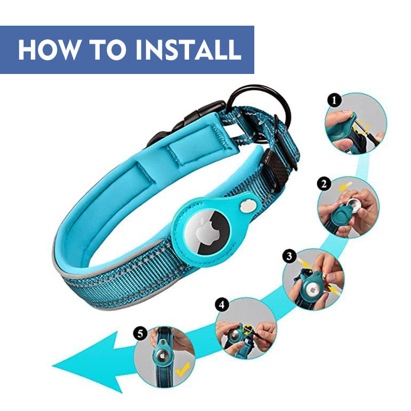 AirTag Dog Collar Holder | Anti-Lost Tracker Case for Pets