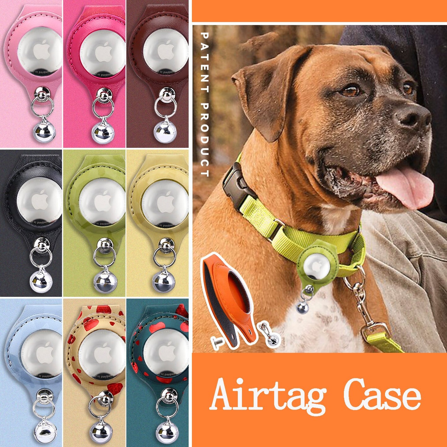 AirTag Dog Collar Holder | Anti-Lost Tracker Case for Pets