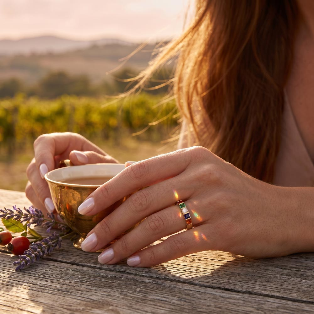Wrapped Around My Finger Personalized Birthstone Ring | 1–6 Stones
