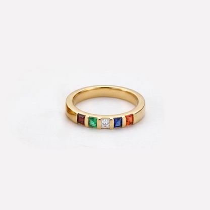 Wrapped Around My Finger Personalized Birthstone Ring | 1–6 Stones