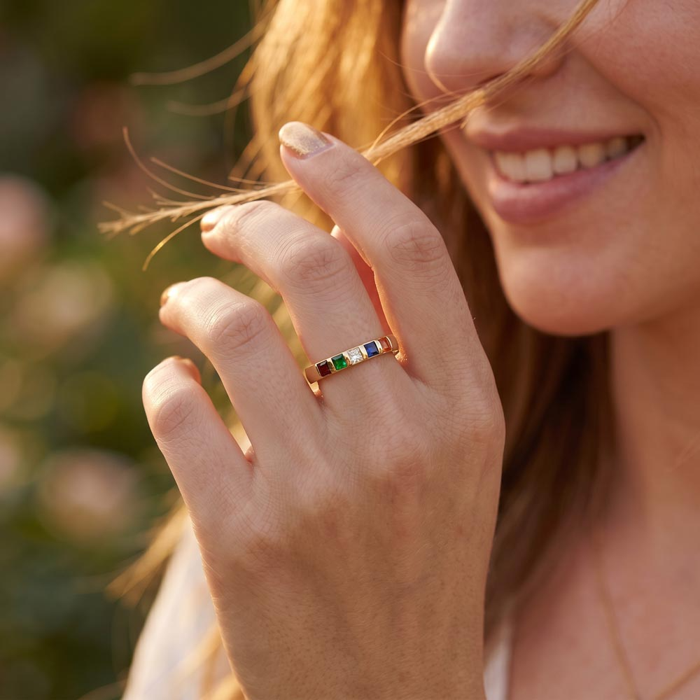 Wrapped Around My Finger Personalized Birthstone Ring | 1–6 Stones