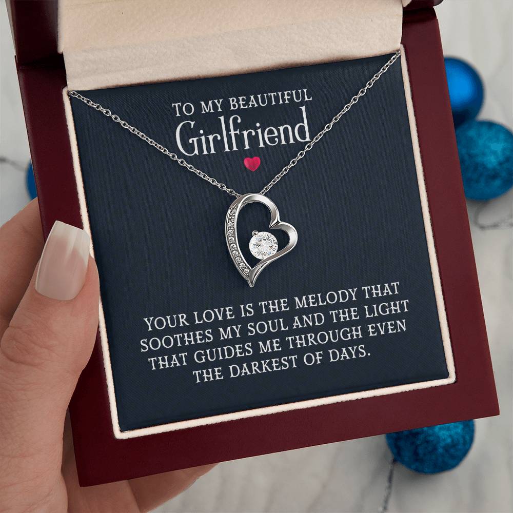 To My Beautiful Girlfriend – Forever Love Necklace | A Gift She Will Always Remember