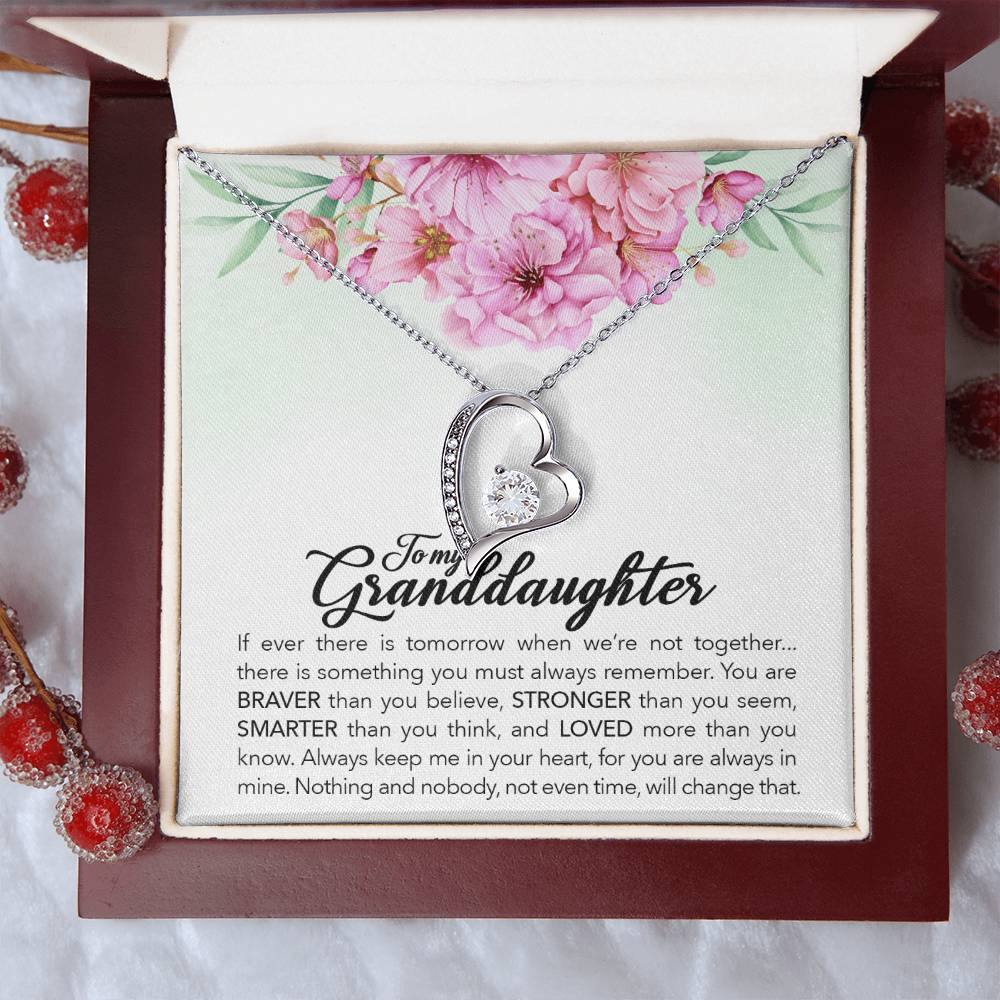 To My Brave Granddaughter – Forever Love Necklace | A Gift of Strength and Love