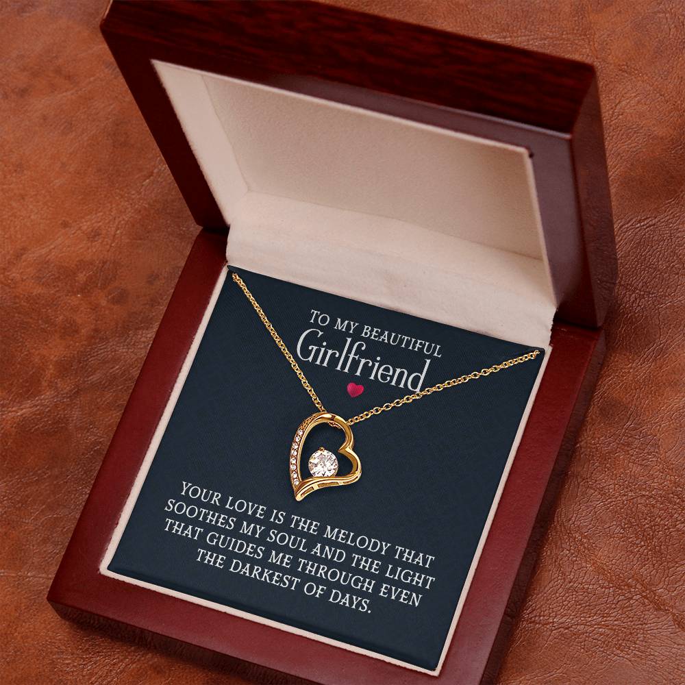 To My Beautiful Girlfriend – Forever Love Necklace | A Gift She Will Always Remember