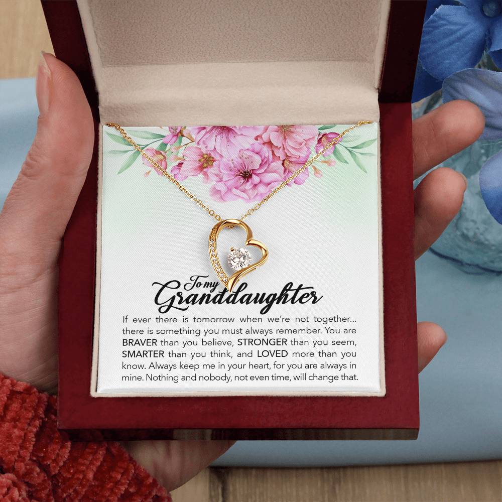 To My Brave Granddaughter – Forever Love Necklace | A Gift of Strength and Love