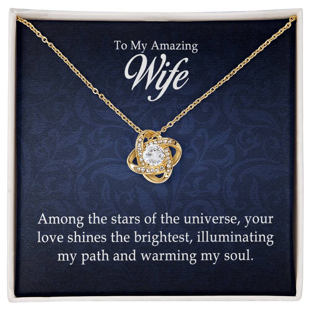 To My Amazing Wife – Love Knot Necklace | A Gift She Will Never Forget