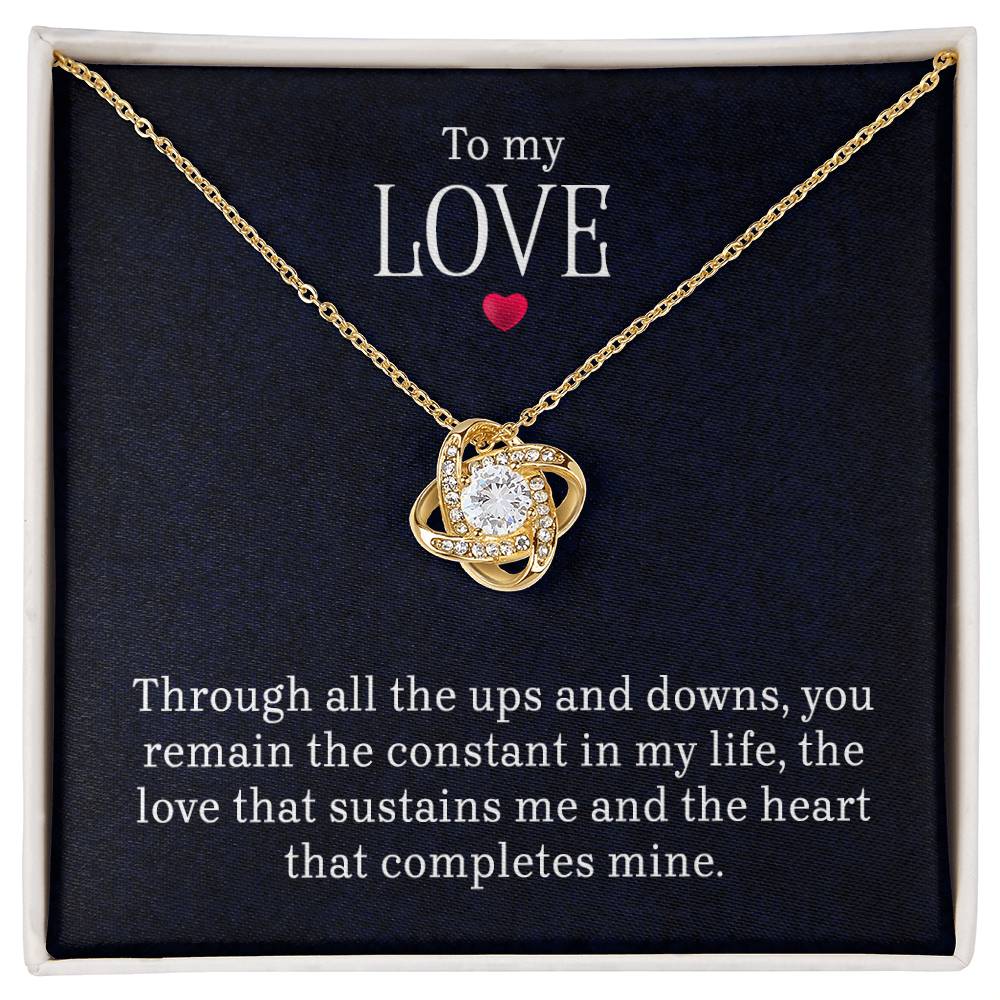 To My Love – Love Knot Necklace | A Gift From the Heart
