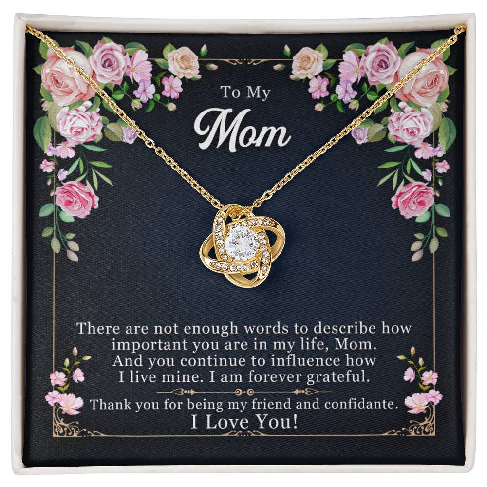 Forever Grateful – Love Knot Necklace | A Meaningful Thank You Gift