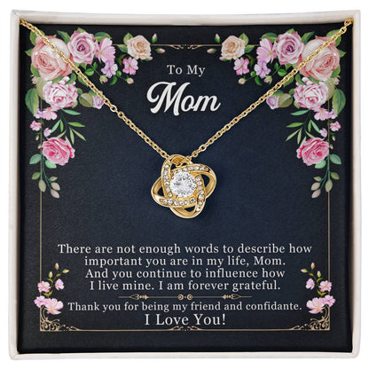 Forever Grateful – Love Knot Necklace | A Meaningful Thank You Gift
