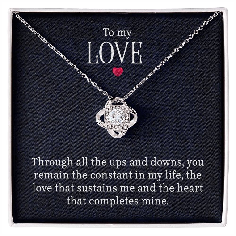 To My Love – Love Knot Necklace | A Gift From the Heart