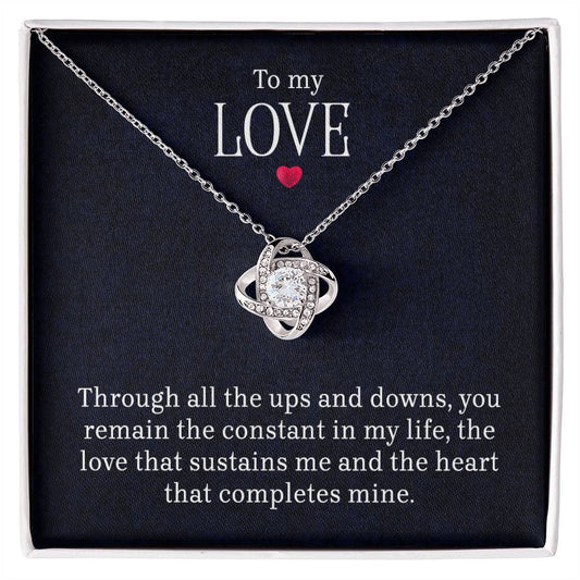 To My Love – Love Knot Necklace | A Gift From the Heart