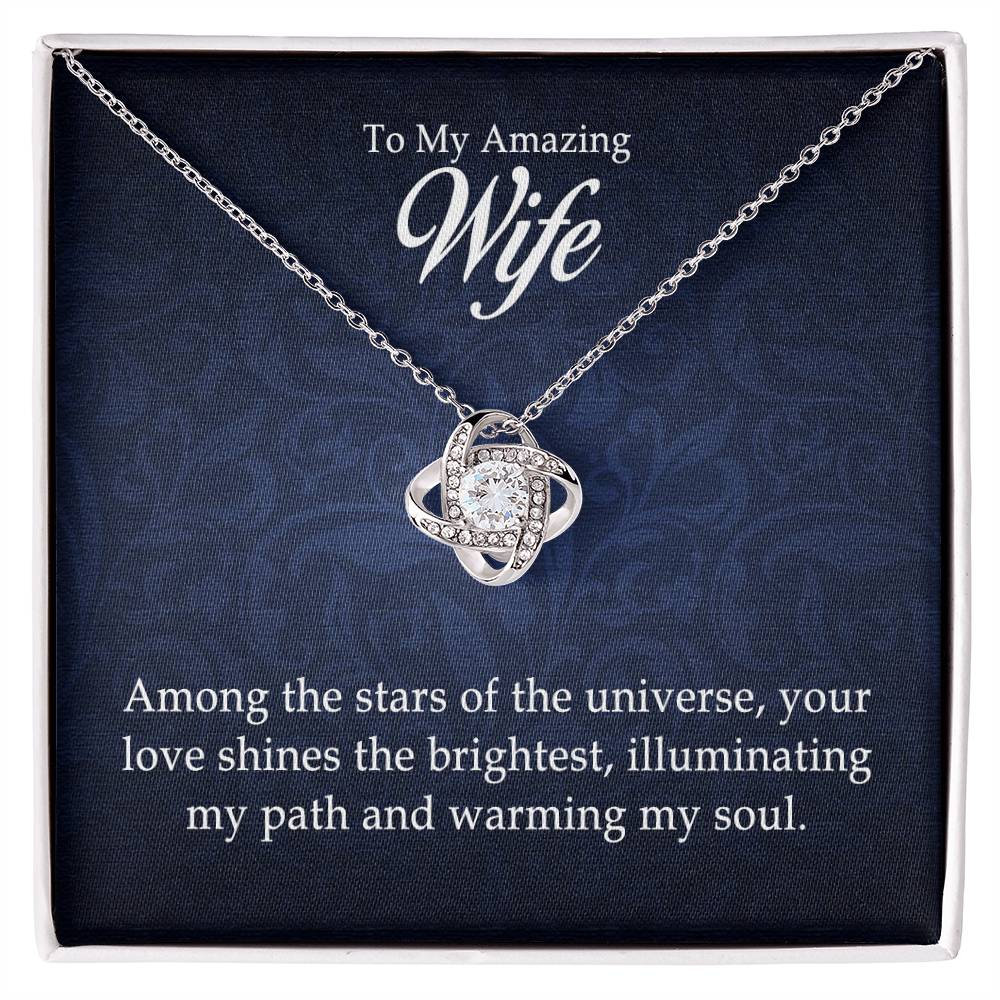 To My Amazing Wife – Love Knot Necklace | A Gift She Will Never Forget