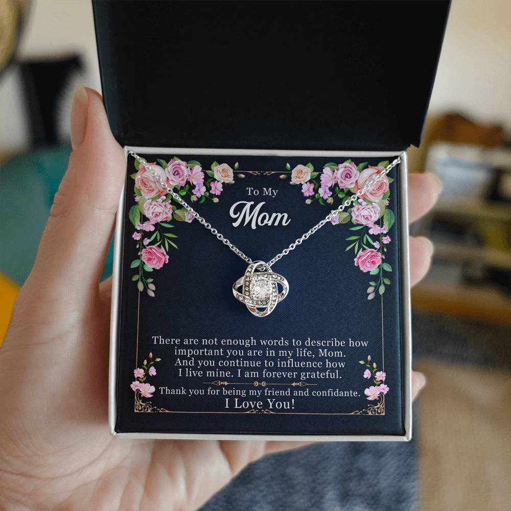 Forever Grateful – Love Knot Necklace | A Meaningful Thank You Gift