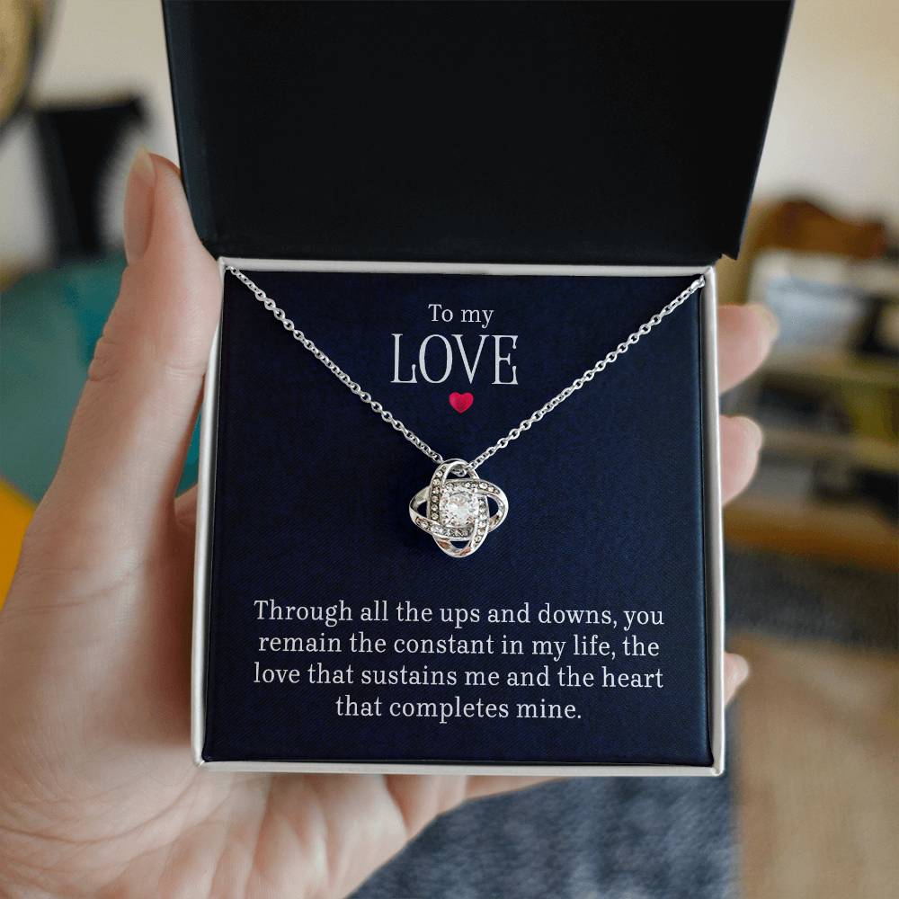 To My Love – Love Knot Necklace | A Gift From the Heart