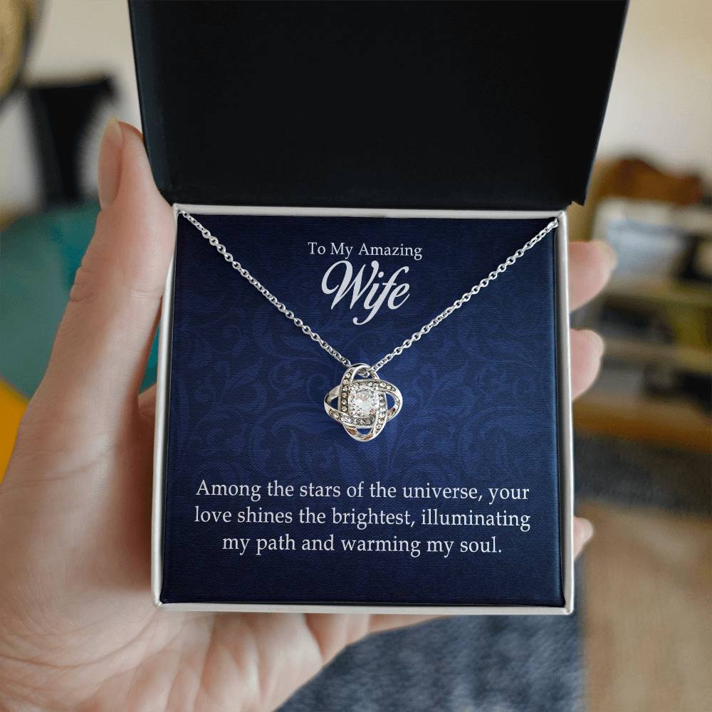To My Amazing Wife – Love Knot Necklace | A Gift She Will Never Forget