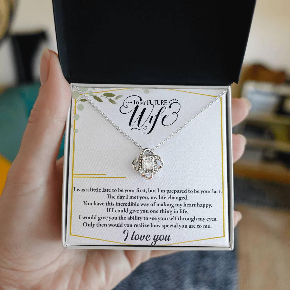 To My Future Wife – Love Knot Necklace | I Choose You, Always
