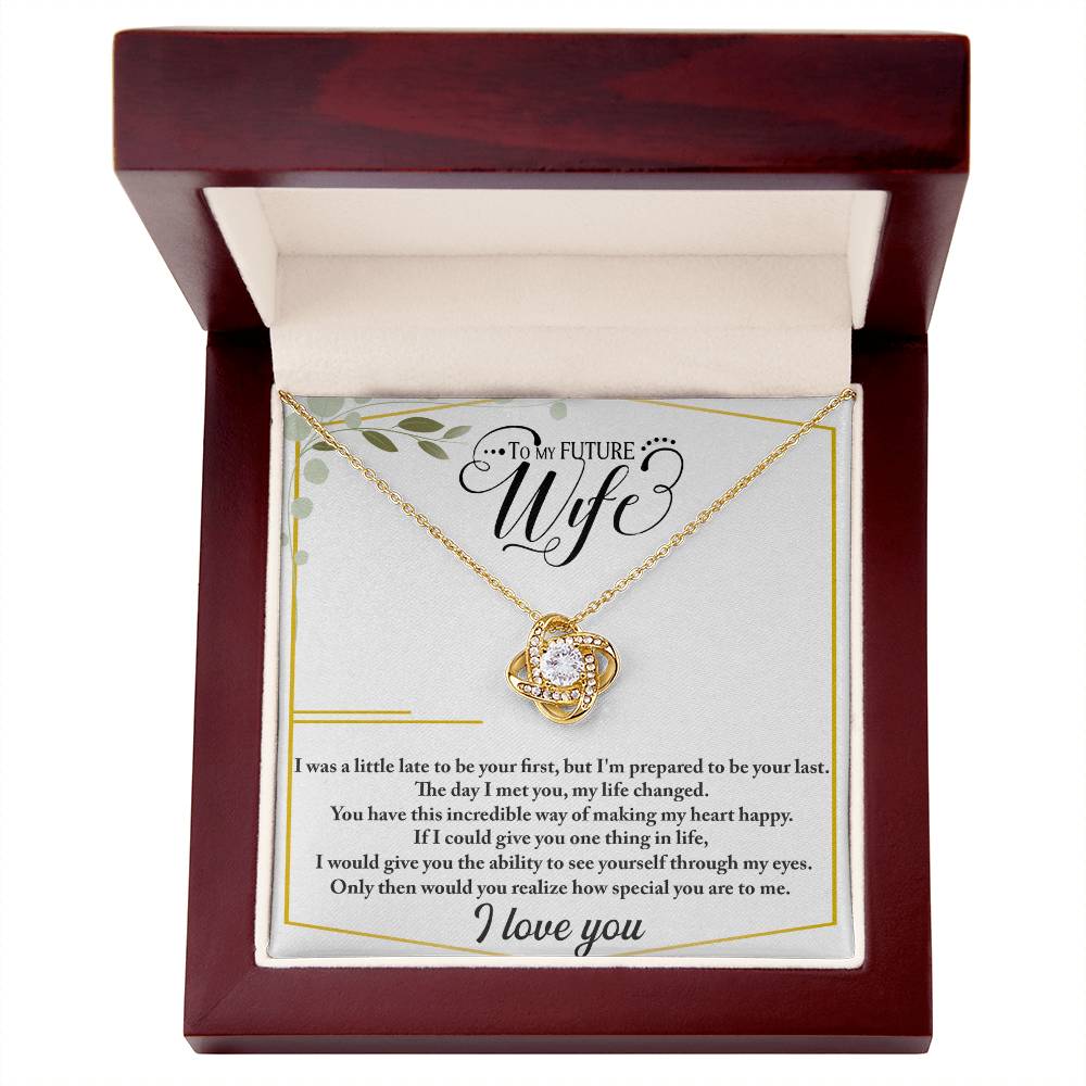 To My Future Wife – Love Knot Necklace | I Choose You, Always