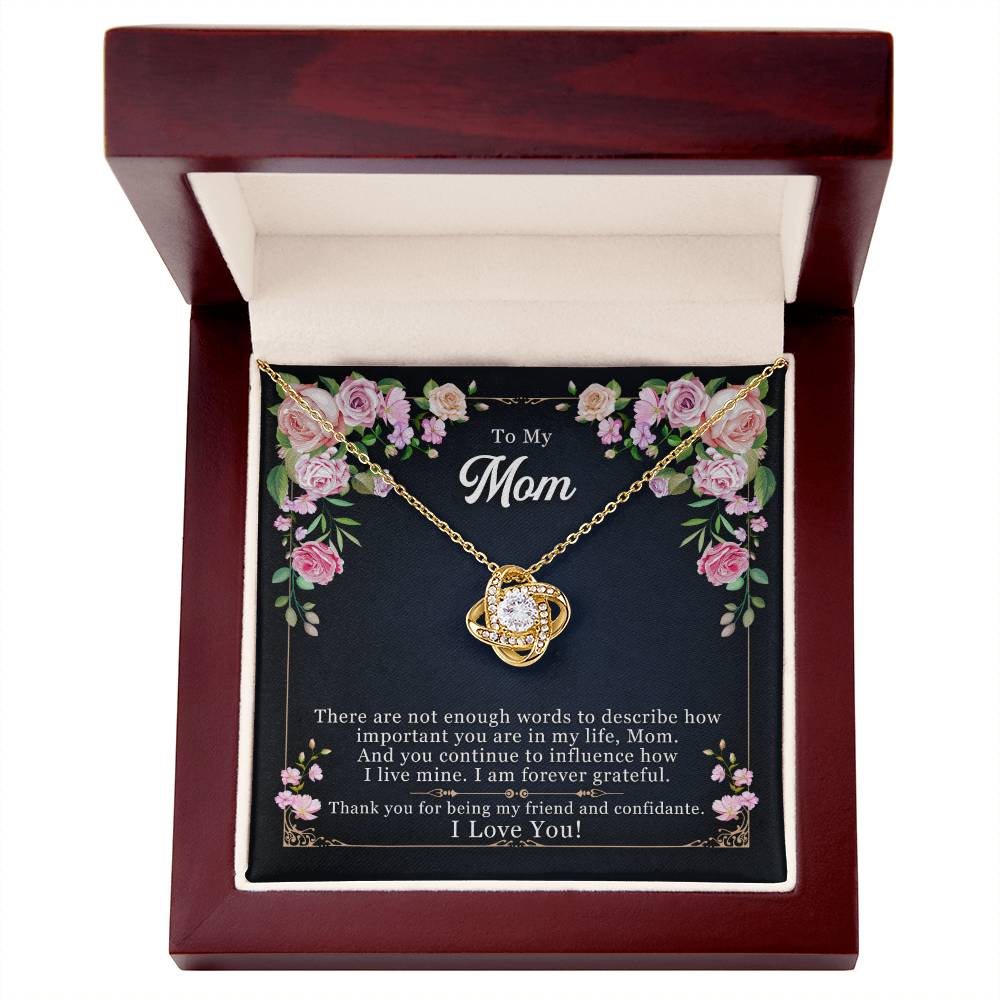 Forever Grateful – Love Knot Necklace | A Meaningful Thank You Gift