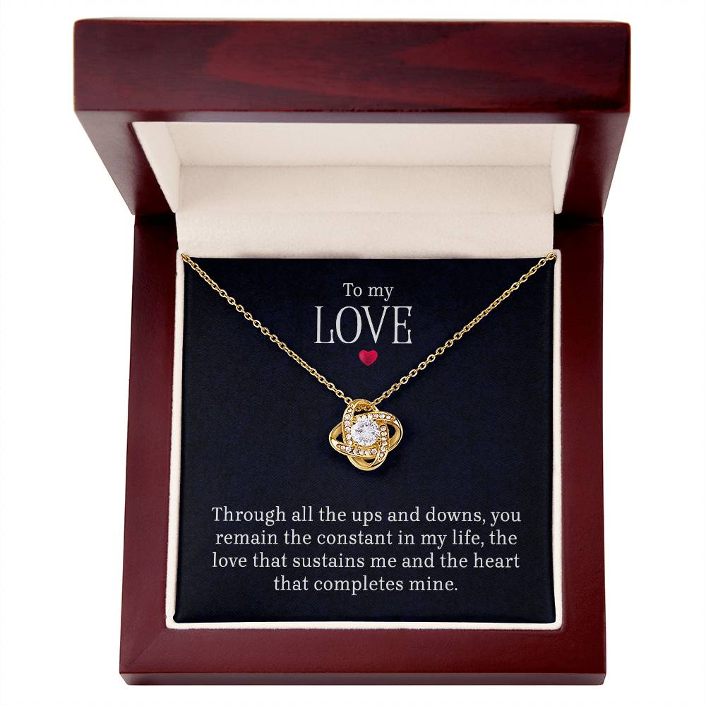 To My Love – Love Knot Necklace | A Gift From the Heart