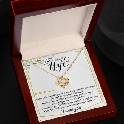 To My Future Wife – Love Knot Necklace | I Choose You, Always