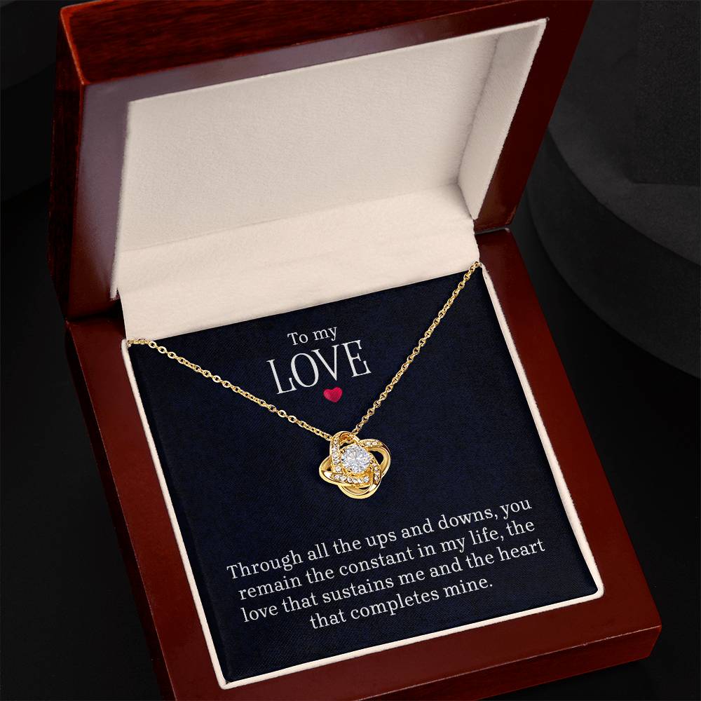 To My Love – Love Knot Necklace | A Gift From the Heart