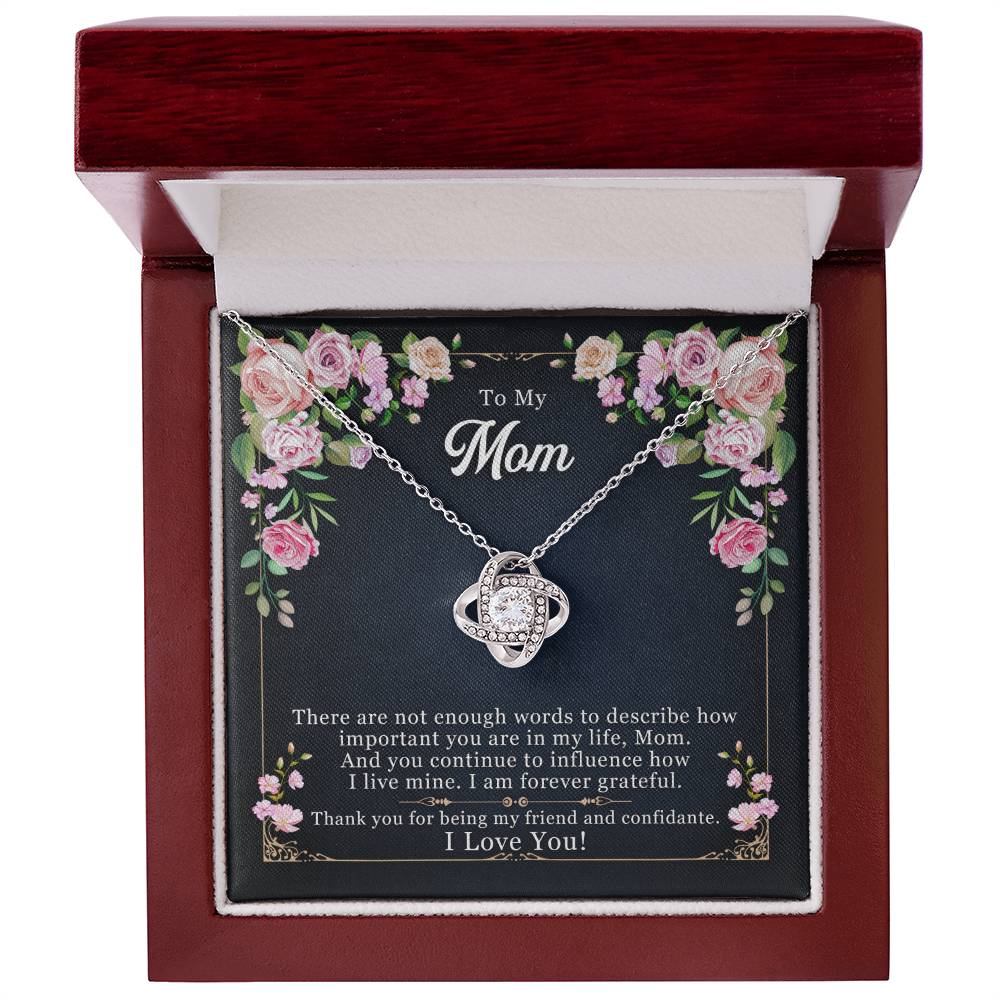 Forever Grateful – Love Knot Necklace | A Meaningful Thank You Gift