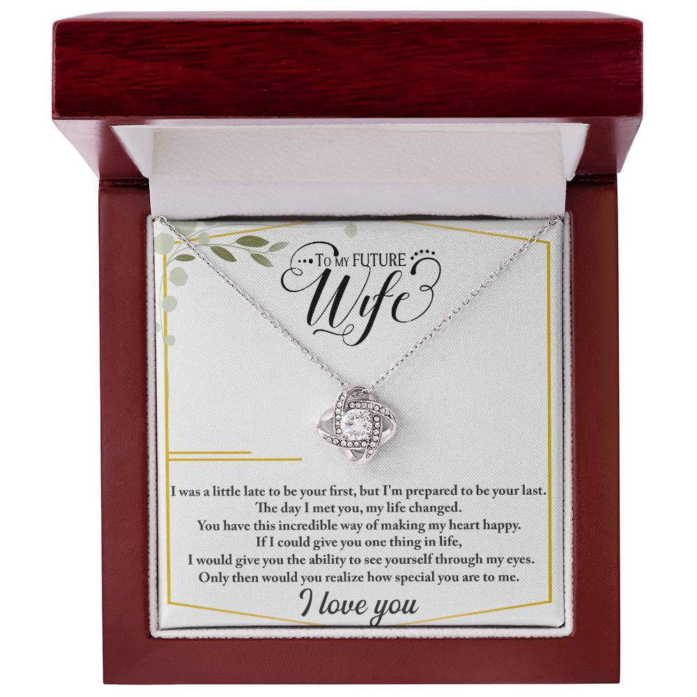 To My Future Wife – Love Knot Necklace | I Choose You, Always