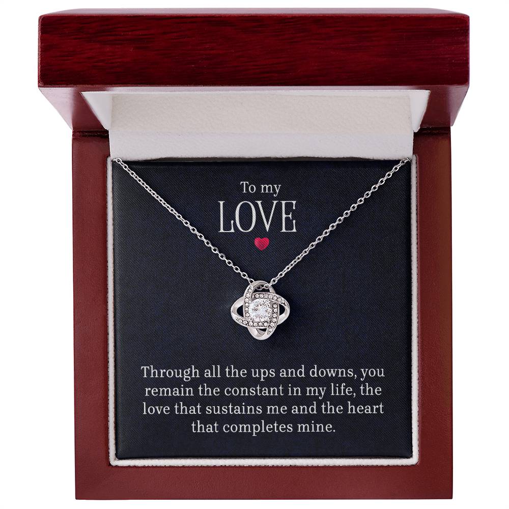 To My Love – Love Knot Necklace | A Gift From the Heart