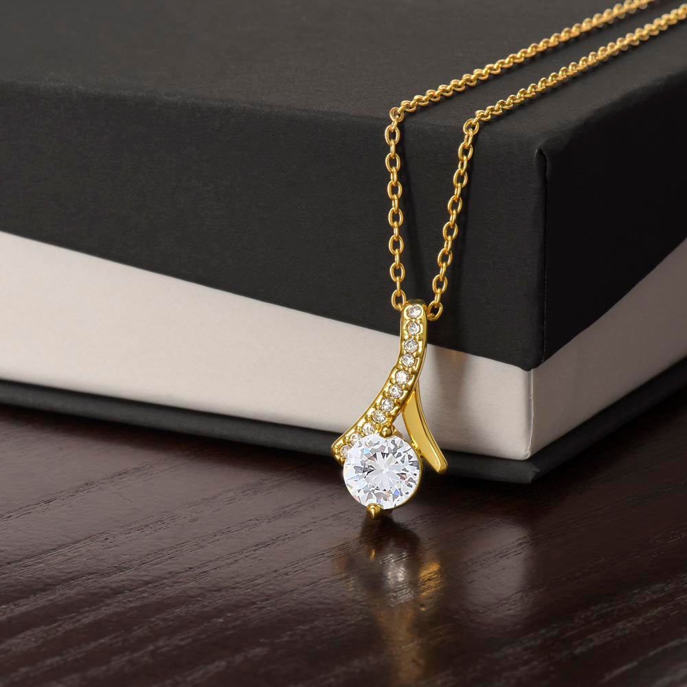 Alluring Beauty Ribbon Necklace | Elegant Gift for Her
