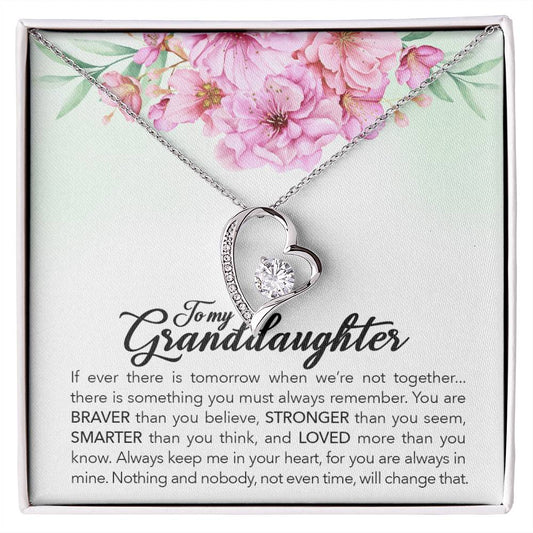 To My Brave Granddaughter – Forever Love Necklace | A Gift of Strength and Love