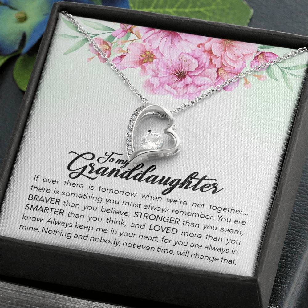 To My Brave Granddaughter – Forever Love Necklace | A Gift of Strength and Love