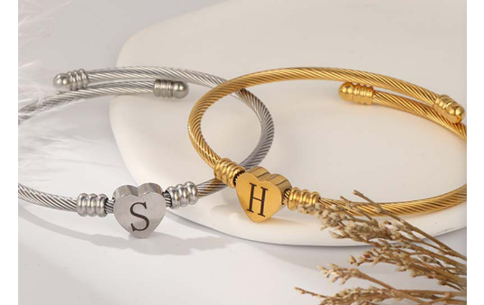 Stainless Steel Braided Bracelets for Mother's Day