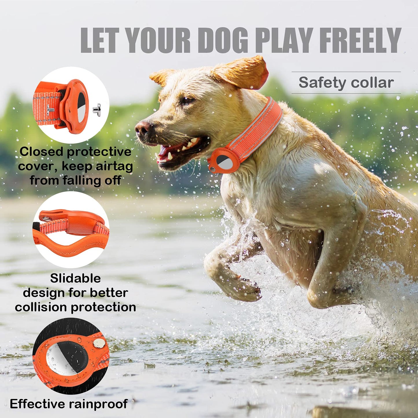 AirTag Dog Collar Holder | Anti-Lost Tracker Case for Pets